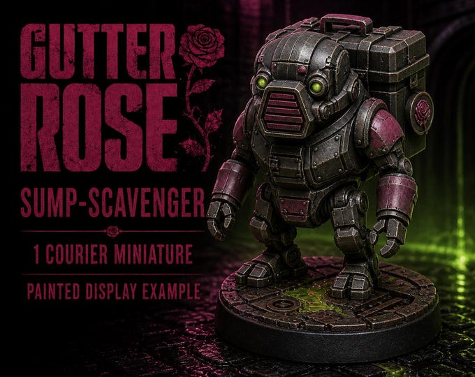 Gutter Rose Sump-Scavenger | 1 Courier Resin Miniature | HGM Exclusive