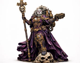 Chaos Lord of Excess Dame of Abyzou - Marble Faction - Highland Gaming Minis Exclusive - Sci-Fi Resin Character