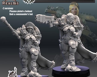 Astra Guard Stormbabe Captain - Across the Realms - Tabletop Wargaming for Grimdark | Alternative  | OPR Sci-Fi mini