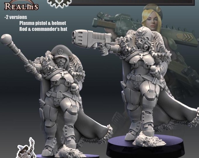 Astra Guard Stormbabe Captain - Across the Realms - Tabletop Wargaming for Grimdark | Alternative  | OPR Sci-Fi mini