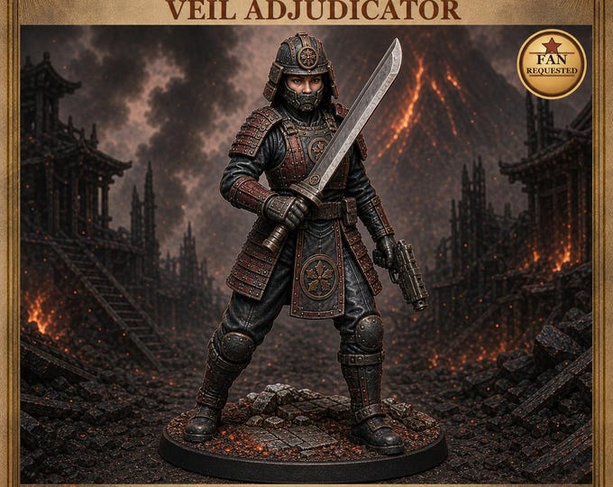 Ashen Veil Adjudicator | Resin Sci-Fi Discipline Officer | HGM Exclusive