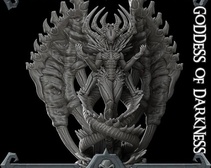 Chaos Goddess Of Death - Rocket Pig Games - Tabletop Wargaming for Grimdark | OPR Sci-Fi & Fantasy Resin Mini