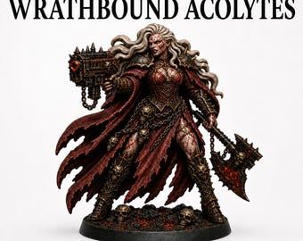 Chaos Cult Of Wrath Wrathbound 20 Acolytes of Abyzou  Unique Poses Marble Legion Highland Gaming Minis Exclusive Compatible with Legion Wars