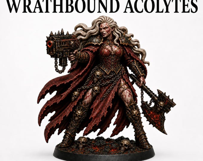 Chaos Cult Of Wrath Wrathbound 20 Acolytes of Abyzou  Unique Poses Marble Legion Highland Gaming Minis Exclusive Compatible with Legion Wars