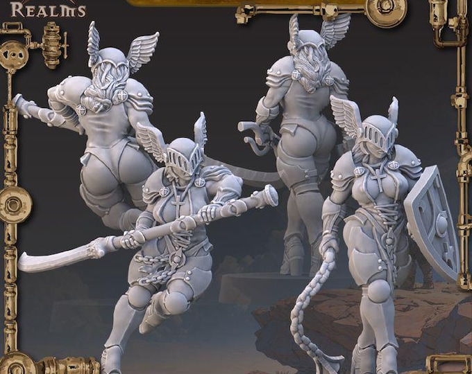 Battle Nun Paladin  - Across the Realms - Tabletop Wargaming for Grimdark | Alternative  | OPR Sci-Fi mini