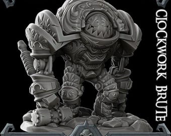 Clockwork Brute - Rocket Pig Games - Fantasy Resin Miniature