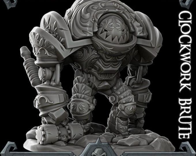 Clockwork Brute - Rocket Pig Games - Fantasy Resin Miniature