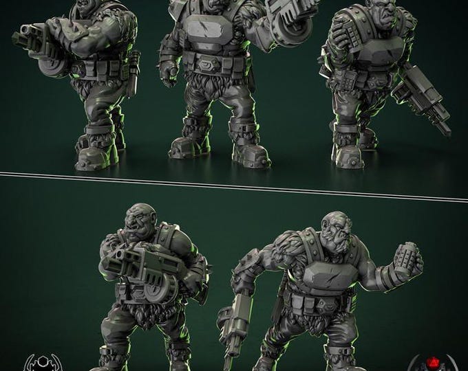 Light Ogre Squad IceWind – Eight Legs Miniatures – Sci-Fi – Resin Unit