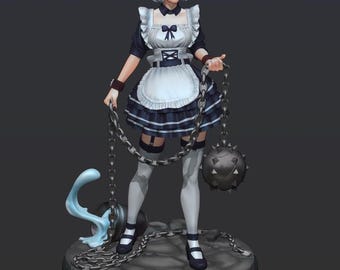 Elinda Fantasy Miniature for Sci-Fi Wargames & TTRPG DnD Fantasy Tabletop Wargaming | Dungeons and Maidens mini