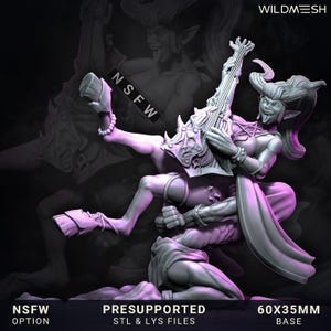 Chaos Demon Prince / Succubus Sinew Siren - NEW Wildmesh release June 25 Tabletop Wargaming for Grimdark | OPR | Sci-fi
