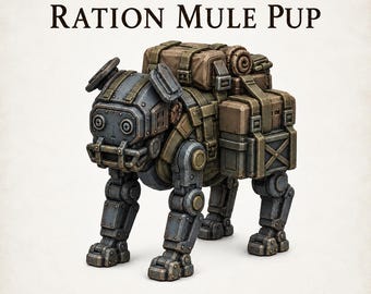 Ration Mule Pup – Hive NPC Characters - Highland Gaming Minis Exclusive Sci-Fi Resin Monster - DnD
