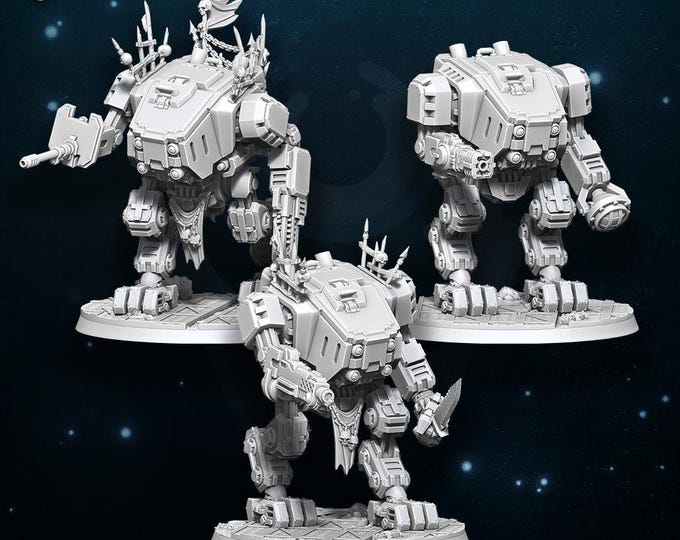 Traitor and Renegades Purge Strider - Miniature - Wildmesh - Tabletop Wargaming for Grimdark | Alternative  | OPR Sci-Fi mini