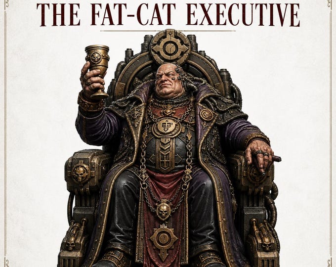 Corrupt Ascendancy The Fat-Cat Executive - HGM Exclusive Resin NPC Miniature