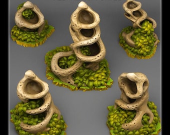 Elder Hollow Rocks Fantastic Plants and Rocks | PathFinder | Mini | Dungeons and Dragons | Fantasy | RPG