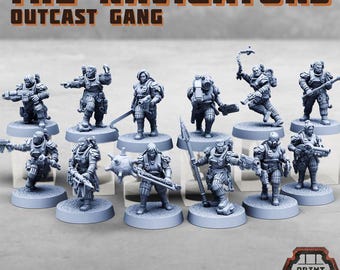 Umbral Navigators - Outcast Guild Gang - Print Minis - New Release Oct 25  - Sci-Fi OPR Grimdark compatible Tabletop Wargaming Grimdark