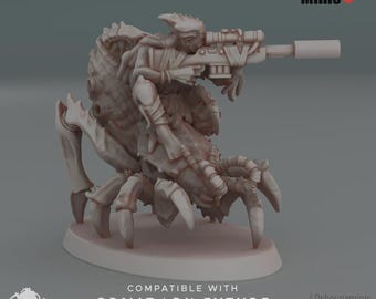Infected Mounted Sniper - Oshounaminis - Sci-Fi - Resin Vehicle