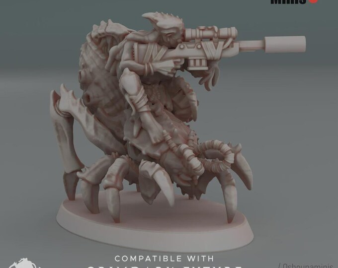 Infected Mounted Sniper - Oshounaminis - Sci-Fi - Resin Vehicle