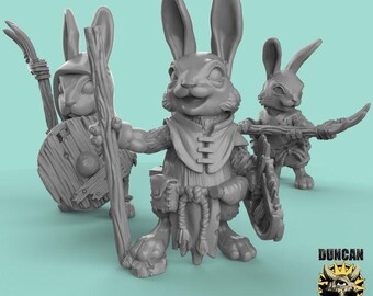 Rabbit Folk Farmers - Duncan Shadow - Sci-Fi - Resin Vehicle