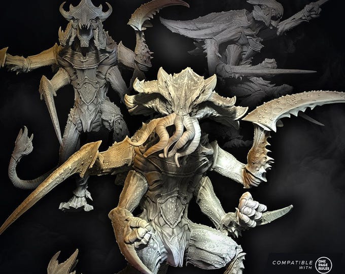 Hive Kelth Vorex Ascendant Multipart - WildMesh - Sci-Fi Grimdark Character Miniature