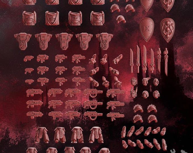 Crimson Wings Tactical Squad Modular and Easy Build Versions - Grimdark - DakkaDakka - Fantasy Squad Miniatures