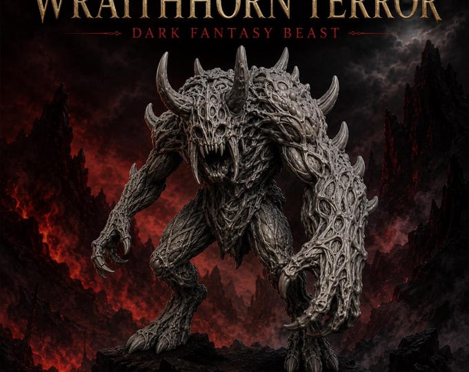 Wraithhorn Terror - HGM Exclusive Resin Dark Fantasy Monster Miniature