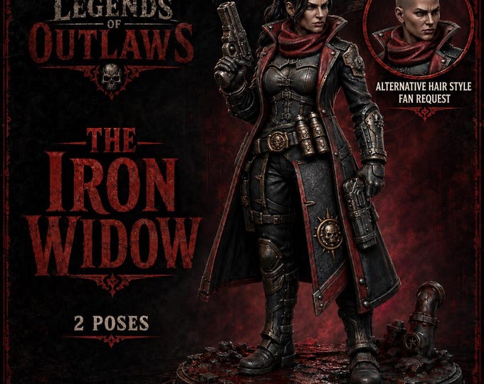 The Iron Widow | Legends of Outlaws | HGM Exclusive Physical Resin Character