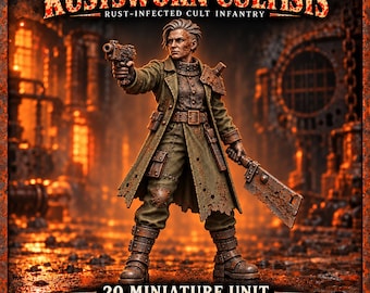 Rustsworn Cultists | Choose 1 of 20 or Sets of 5, 10 or 20 | Rust Legion Sci-Fi Resin Miniatures | HGM Exclusive