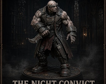 The Night Convict | Legends of Judgement | HGM Exclusive 32mm Resin Sci-Fi Character Miniature