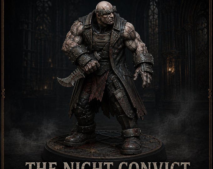 The Night Convict | Legends of Judgement | HGM Exclusive 32mm Resin Sci-Fi Character Miniature