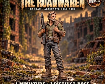 The Roadwarden | Garran Survivor Character | 32mm Resin Miniature | The Hollow Bloom HGM Exclusive
