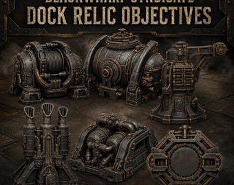 HGM Blackwharf Dock Relics | 6-Piece Objective Set | HGM Exclusive
