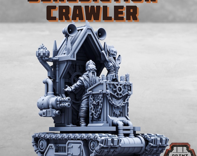 Benediction Crawler - Purifier Gang - Tabletop Wargaming Miniature for Grimdark | OPR | Sci-fi