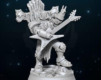 Chaos of Excess Den of Imagination - WildMesh - Chaos Champion of Excess - Sci-Fi Grimdark Character Miniature