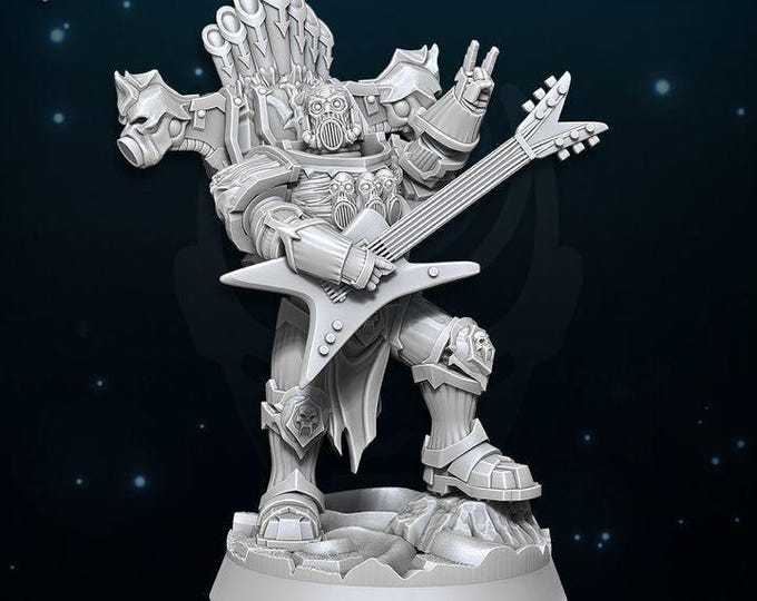 Chaos of Excess Den of Imagination - WildMesh - Chaos Champion of Excess - Sci-Fi Grimdark Character Miniature