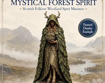 Mystical Forest Spirit - HGM Exclusive Resin Scottish Folklore Woodland Spirit Miniature