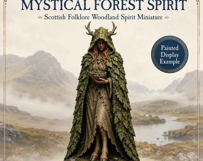 Mystical Forest Spirit - HGM Exclusive Resin Scottish Folklore Woodland Spirit Miniature