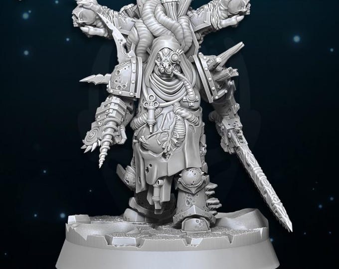Chaos Plague Doctor - Miniature - WildMesh - Tabletop Wargaming for Grimdark | Alternative  | OPR Sci-Fi mini