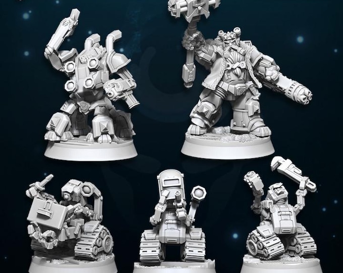 Space Dwarfs - Miniatures - Tech Smith - Wildmesh - Tabletop Wargaming for Grimdark | Alternative  | OPR Sci-Fi mini