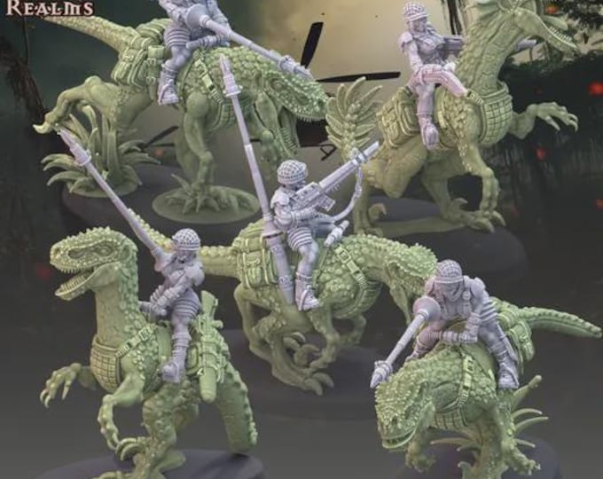 Jungle Fighters - Dino Riders ! - Across the Realms - Tabletop Wargaming for Grimdark | Alternative  | OPR Sci-Fi mini