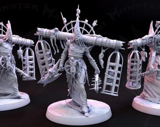 Chaos Executioner Pose 1 - Fantasy Miniature  - Mini Monster Mayhem - Tabletop Wargaming for Grimdark | OPR Sci-Fi & Fantasy Resin Mini