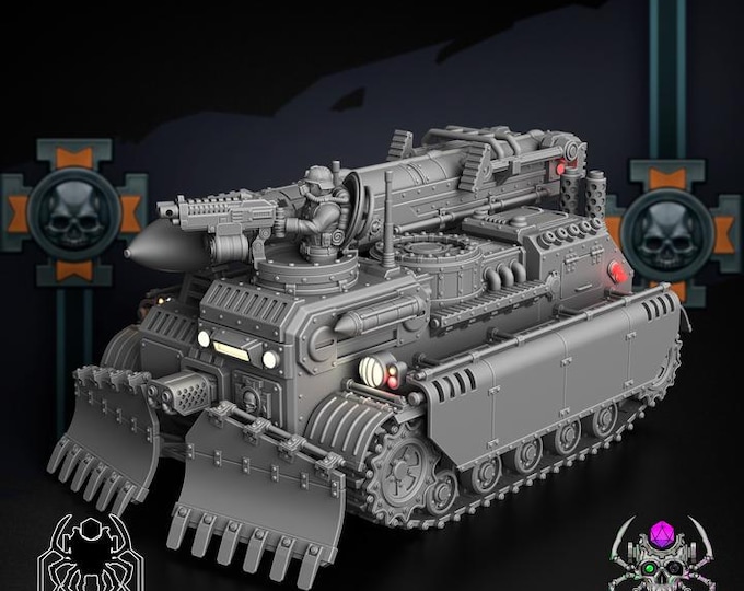 Korps Of Ashes - Nightmare • 32mm Grimdark tank for Sci-Fi Wargames & TTRPG | Eight Legs Miniatures mini