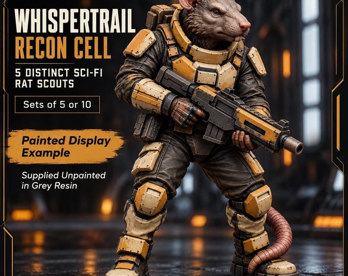 Gnawbound Whispertrail Recon Cell | Choose 1, Unit of 5 or Reinforced 10 | Sci-Fi Rat Scouts | HGM Original