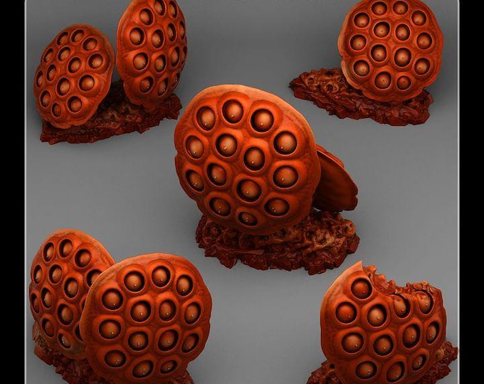 Corrupted Eye Mushrooms Terrain Objectives | Fantastic Plants and Rocks | PathFinder | Mini | Dungeons and Dragons | Fantasy | RPG