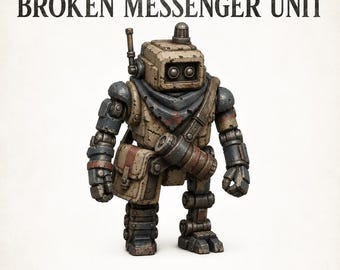 Broken Messenger Unit – Hive NPC Characters - Highland Gaming Minis Exclusive Sci-Fi Resin Monster - DnD