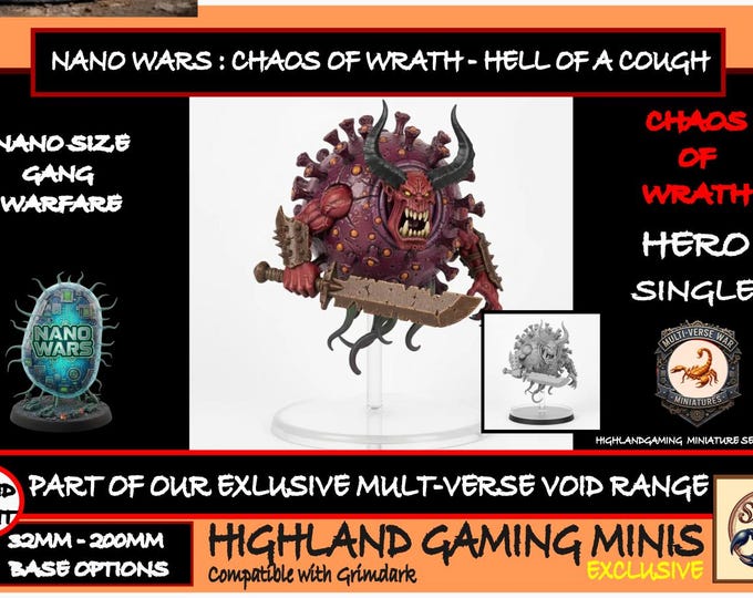 Nano Gang War - Chaos of Wrath - Hell of a Cough - Multi-Verse Wars - HighlandGamingMinis Tabletop Wargaming sci-fi Grimdark