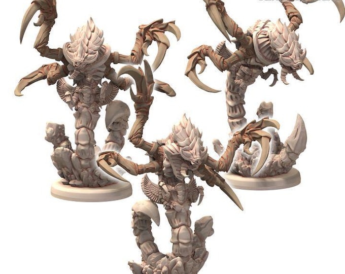 Scorpion Brood Serkythe - Serket - Printerra Studios - Tabletop Wargaming Miniature for Grimdark | OPR | Sci-fi