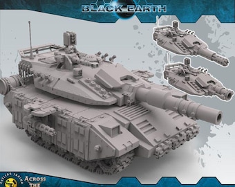 Imperial Guard Bulldog Battle Tank – Across The Realms – Sci-Fi – Resin Vehicle Kit