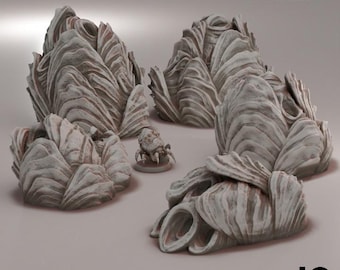 Terrain Deep Hive Bug Nests - Oshounaminis - Sci-Fi - Resin Vehicle