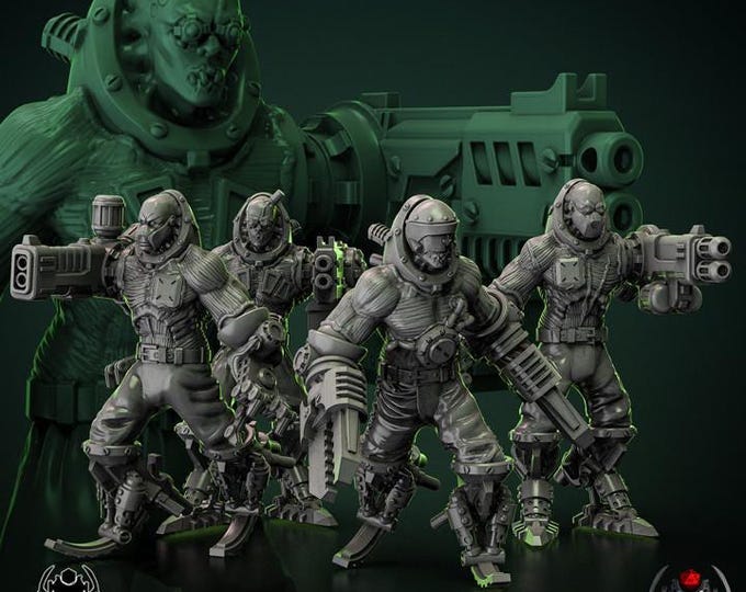 Biomechanoid squad - Eight Leg Miniatures - Tabletop Wargaming for Grimdark | Alternative  | OPR Sci-Fi mini