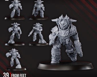 Space Sharks White Megalodon Clan Storm Squad with Jetpacks - DakkaDakka - Tabletop Wargaming for Grimdark | Alternative | OPR Sci-Fi mini